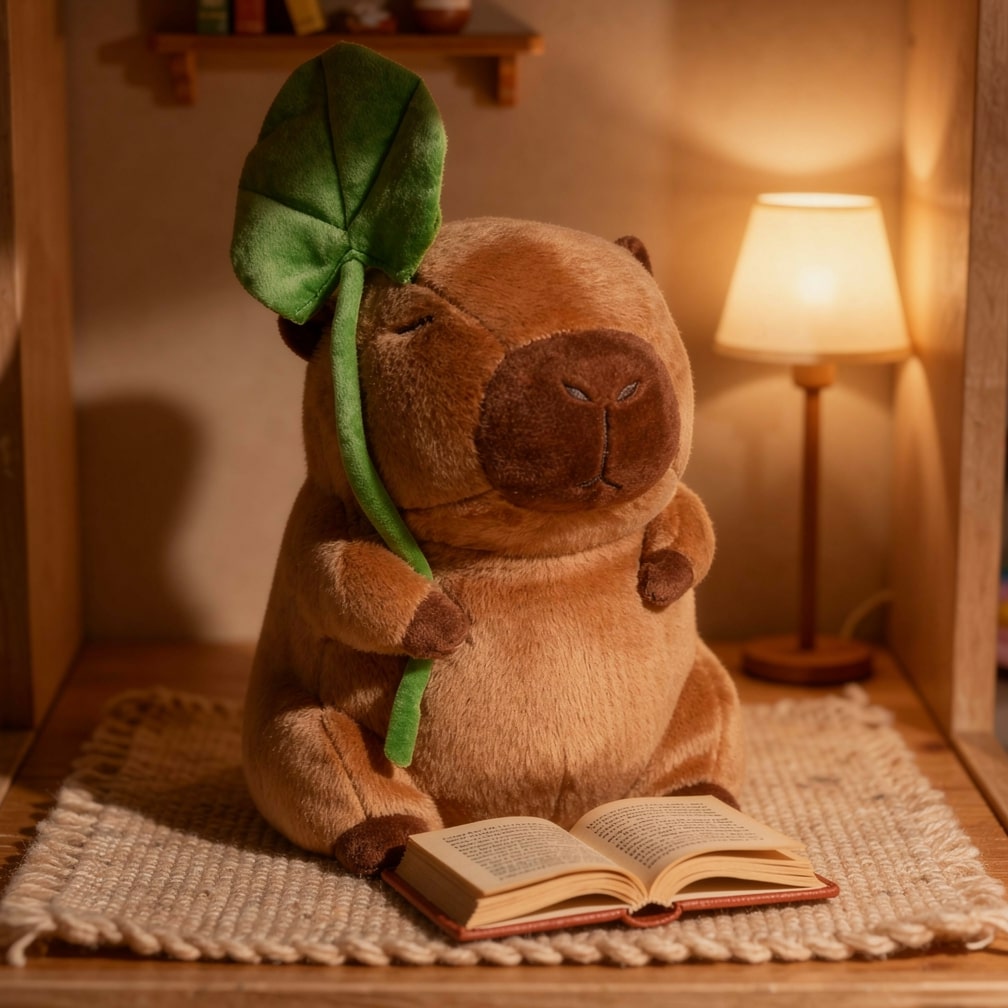 Capybara Kuscheltier für Babys, Kinder und Erwachsene | Süßes Kuscheltier | Plüschtier | CapySnug