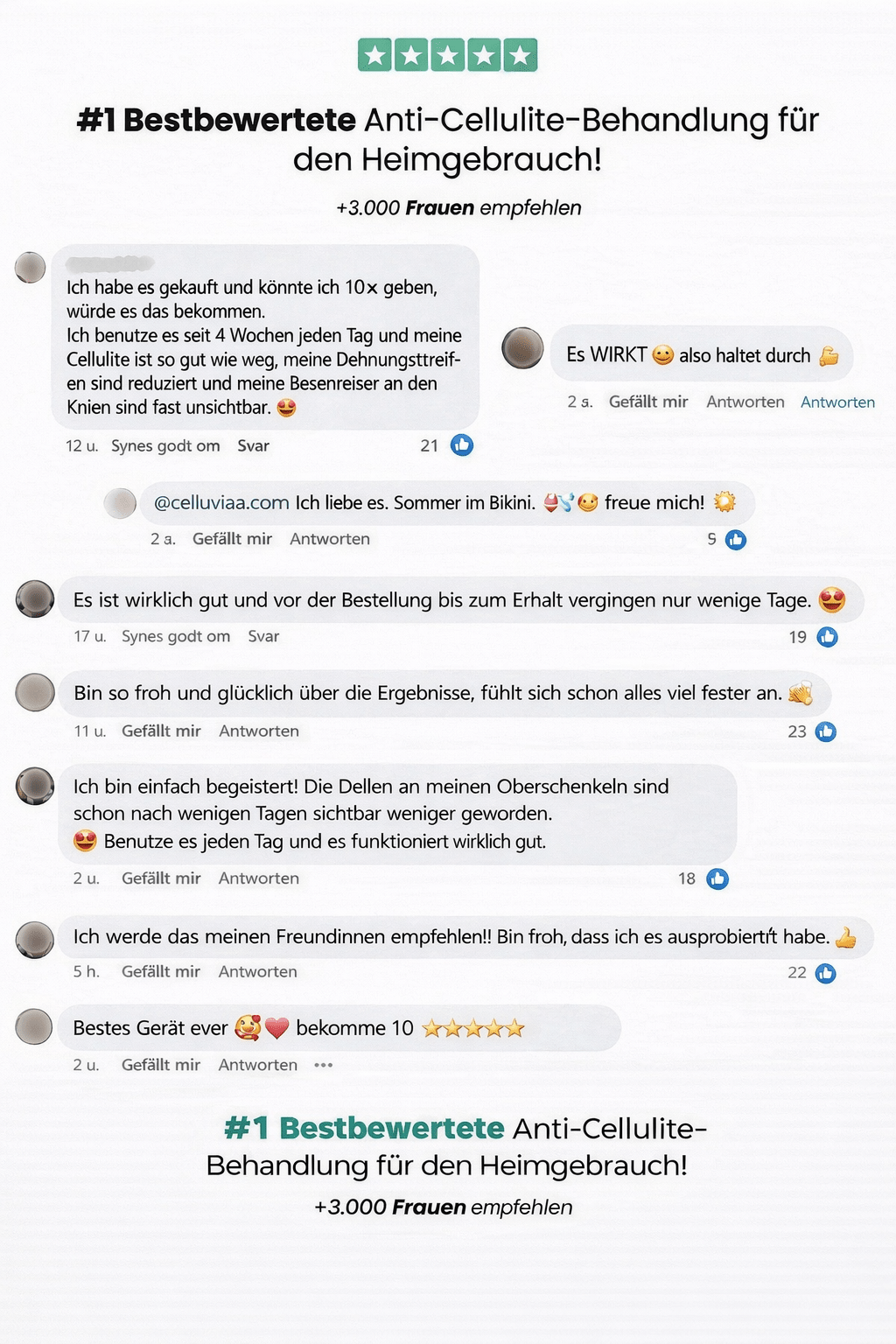 HautGlatt™ Körperpflege gegen Cellulite