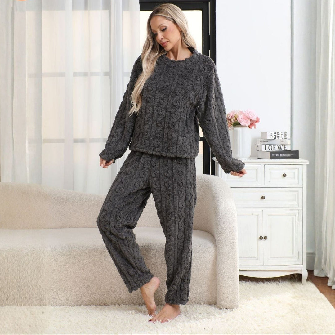 FlauschTraum™ Kuscheliges Damen-Pyjama-Set aus Fleece