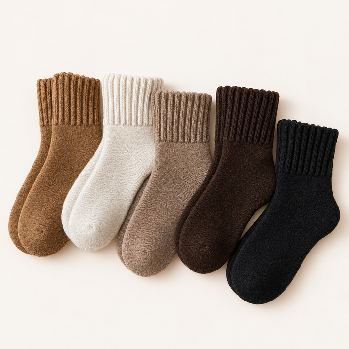 WolkenSocke™ Gemütliche Slouchy Strick-Socken