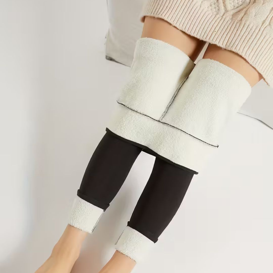 Thermo Leggings Damen | Gefütterte Thermohose | Warme Leggings für Winter | CozyLine