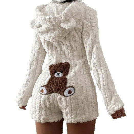 KuschelBär™ Flauschige Damen-Nachtwäsche für gemütliche Stunden