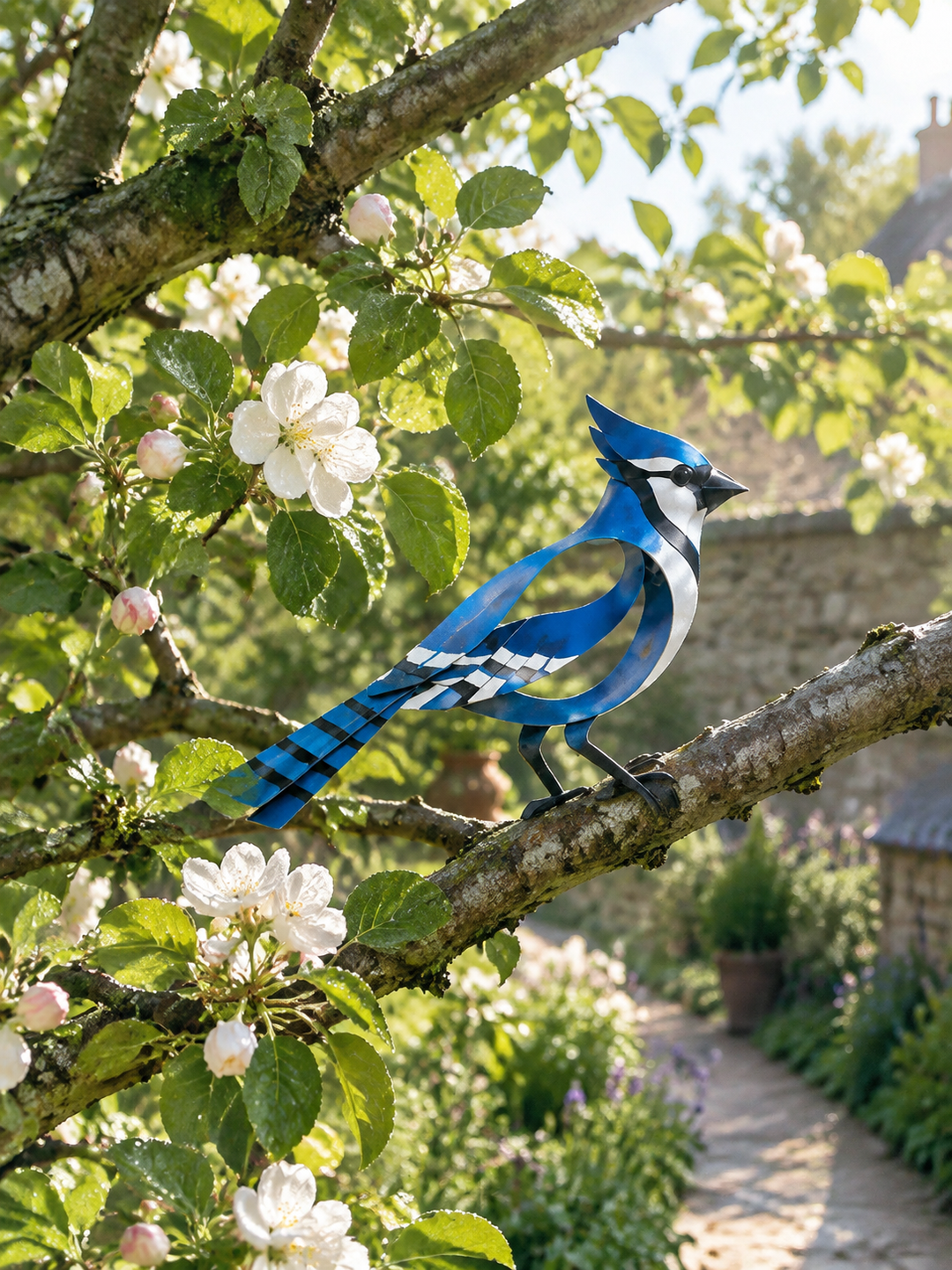 VogelEleganz™ Dekorative Vogelskulpturen aus Metall