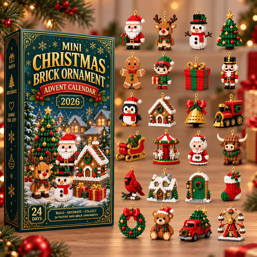 BauFreude™ Weihnachts-Baustein-Adventskalender