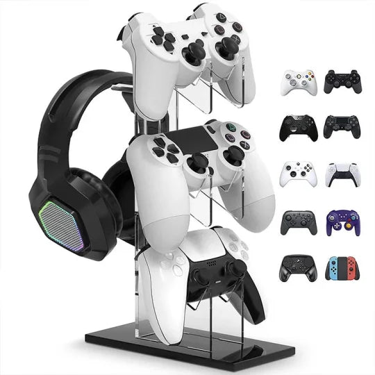 GameSeat™ – 3-lagiger Gaming-Controller-Ständer und Kopfhörerständer