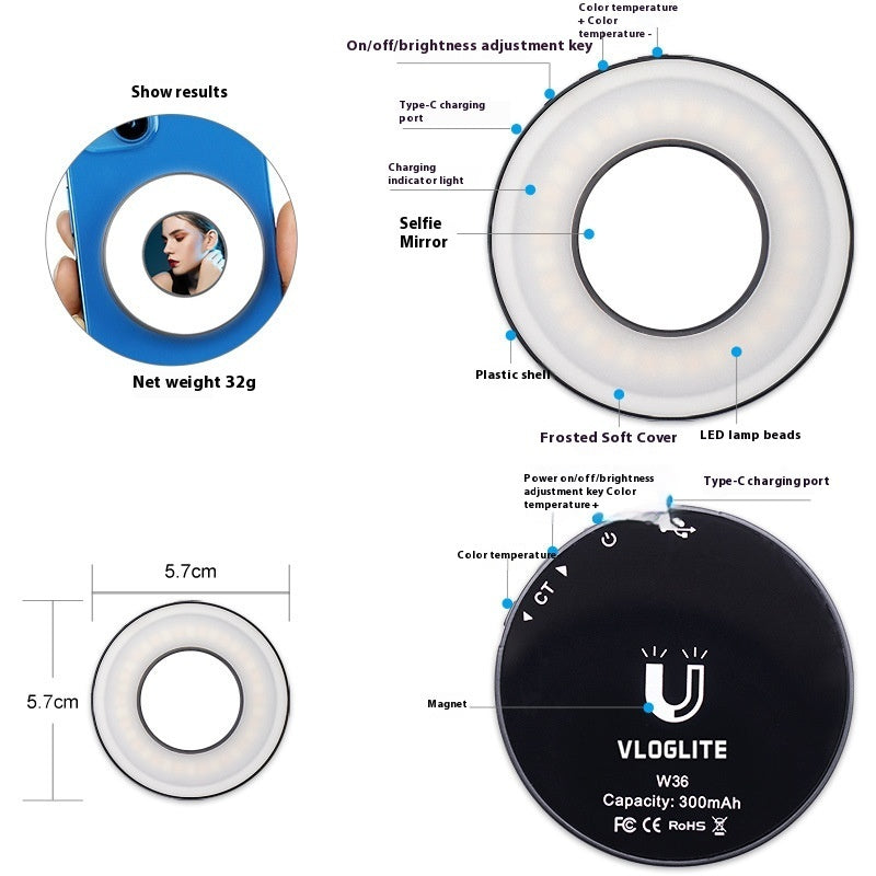 MagniLight™ - Mini magnetisches Selfie-Licht