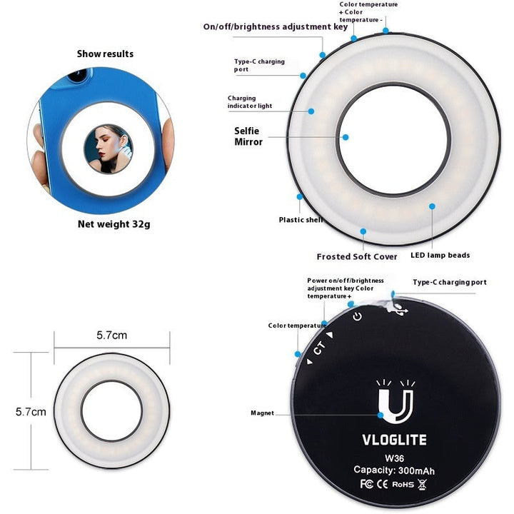 MagniLight™ - Mini magnetisches Selfie-Licht