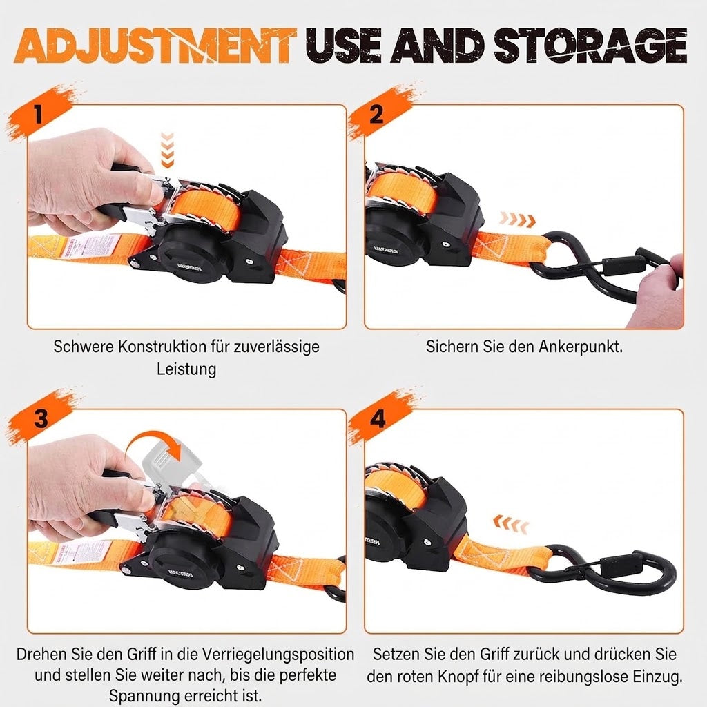AutoStrap™ Automatischer Ratschen-Spanngurt