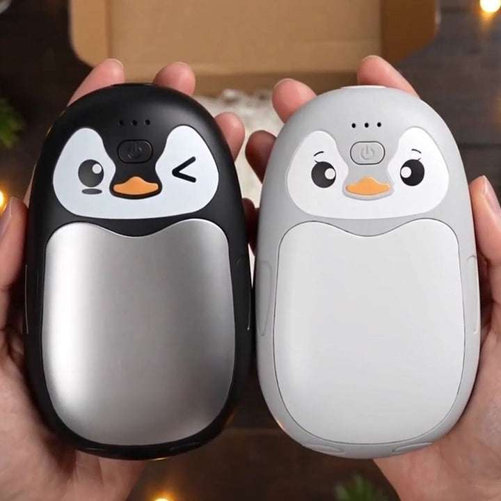 PinguinWärme™ Wiederaufladbarer 2-in-1 Handwärmer