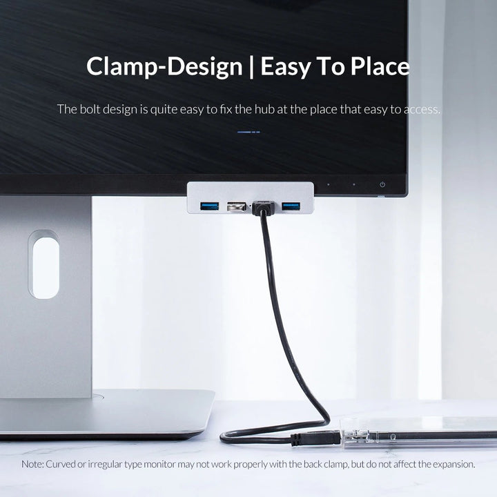 SpeedHub™ - 6-IN-1 Schwarzer Clip Dock 5Gbps USB 3.0 HUB Aluminiumlegierung Externer Multi-USB-Splitter-Adapter für Laptop Desktop
