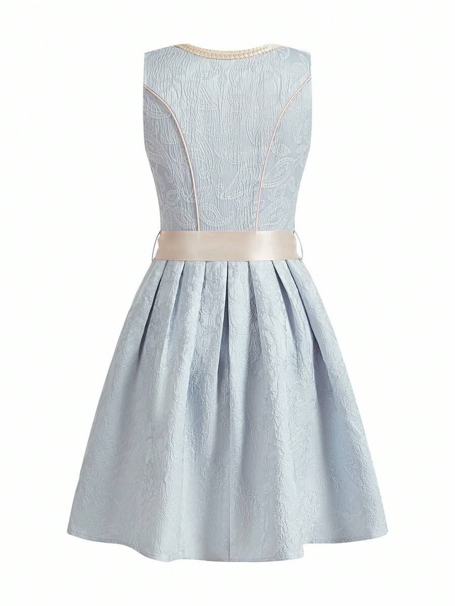 Damen Midi Dirndl mit Spitze & Schürze | Oktoberfest Trachtenkleid | DirndlGlanz