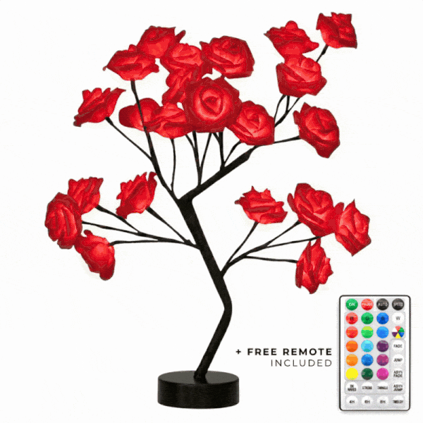 RosenGlanz™ Dekorativer LED-Rosenbaum