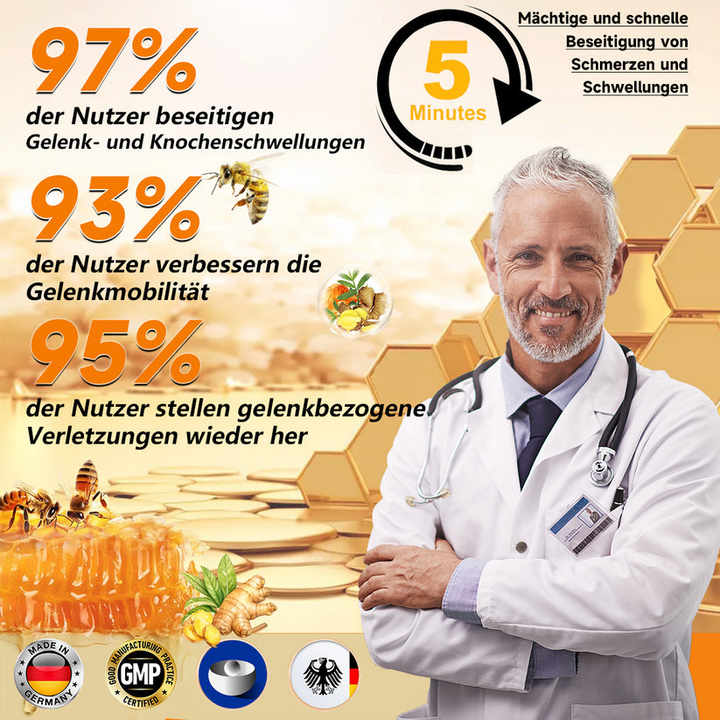 1+1 GRATIS | BeeLixir™ | Bienengiftcreme | Salbe mit Bienengift, Hyaluron & Kollagen