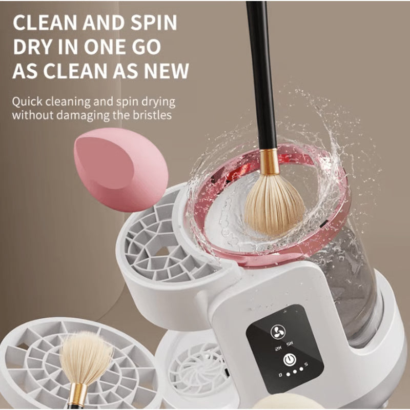 PinselGlanz™ Elektrische Reinigungsstation für Make-up-Pinsel