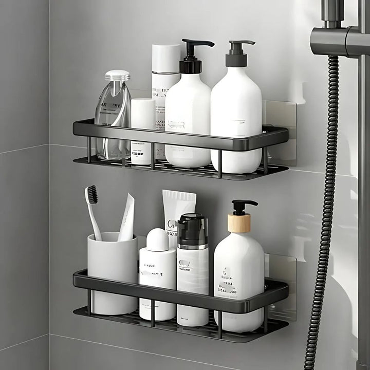 Duschablage ohne Bohren | Duschregal | Shampoo halter für Dusche | Ablux