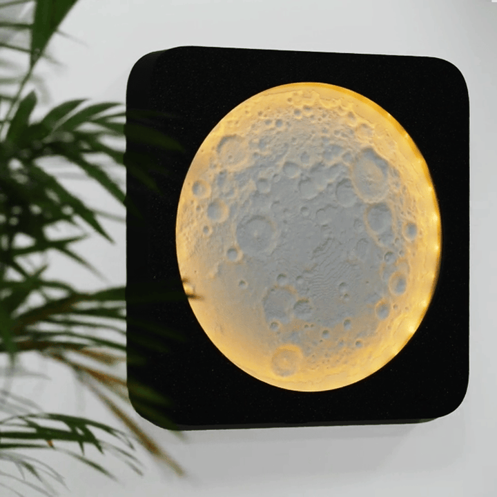LunaGlow™ - 3D-gedruckte Mondlampe mit Smart-Touch und stufenloser Dimmfunktion Nachtlicht