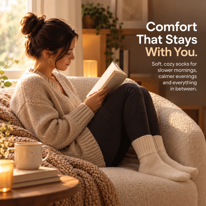 WolkenSocke™ Gemütliche Slouchy Strick-Socken