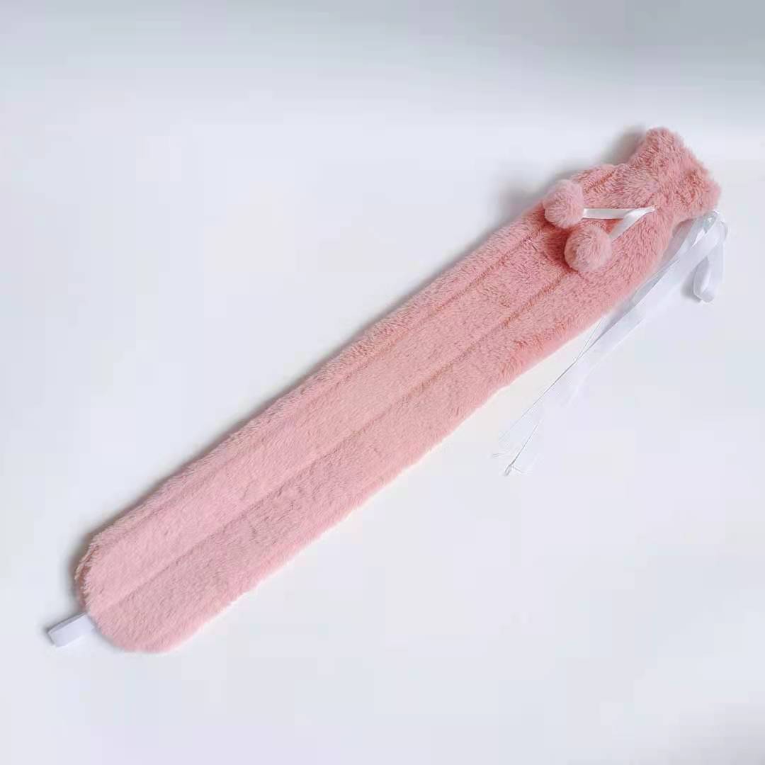 WärmeBand™ Lange Wärmflasche mit weichem Bezug