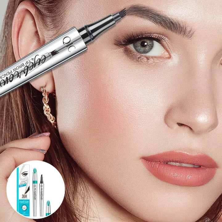 BrowSculpt™ – Wasserdichter 3D-Augenbrauenstift mit vierfacher Gabelspitze für präzises Styling [50% Rabatt]