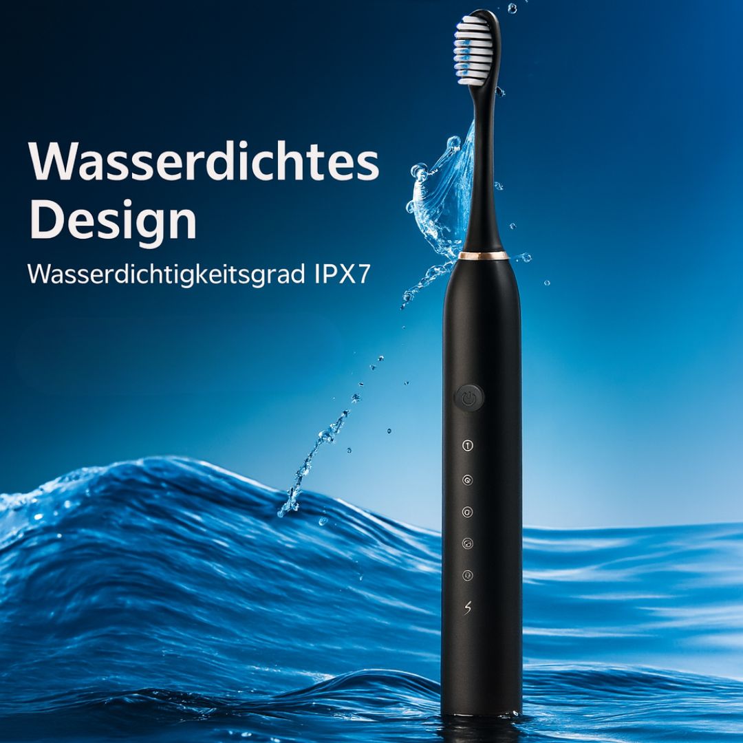 Elektrische Zahnbürste mit 6 Reinigungsmodi | Ultraschall Zahnbürste für Erwachsene & Kinder | ZahnKlar