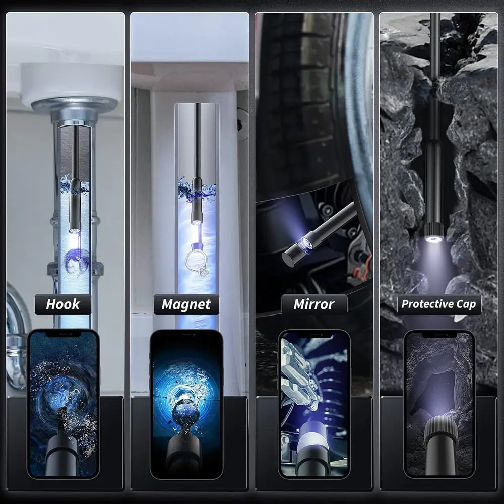 Endoskop mit Kamera | Inspektionskamera für Handy mit 5 m Kabel | IntraView