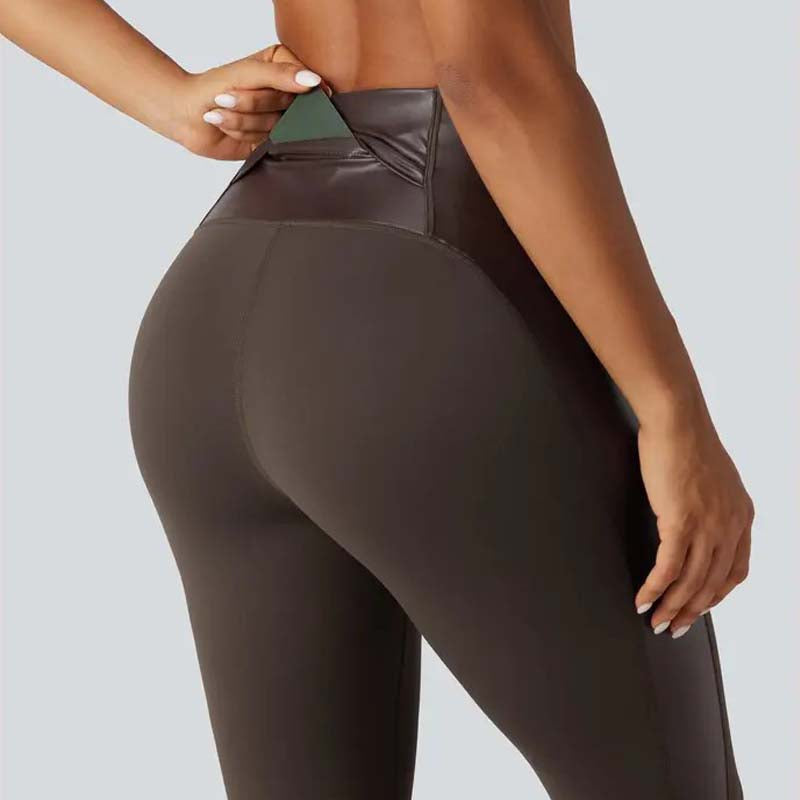 FokusForm™ Formende PU-Leder-Leggings