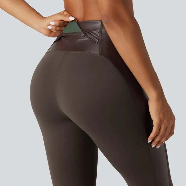 FokusForm™ Formende PU-Leder-Leggings