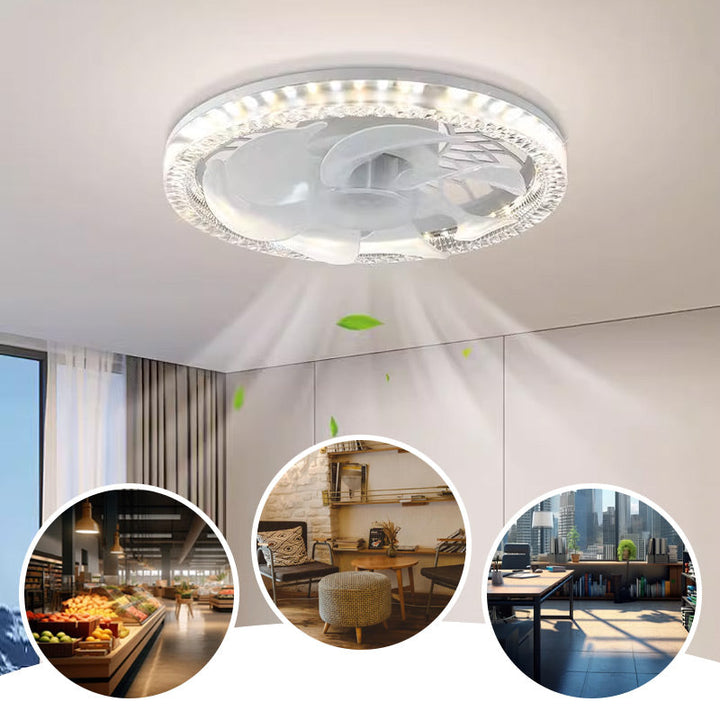 BreezeLite™ - 2-in-1 Leise Einstellbare Ventilatorlampe mit Fernbedienung