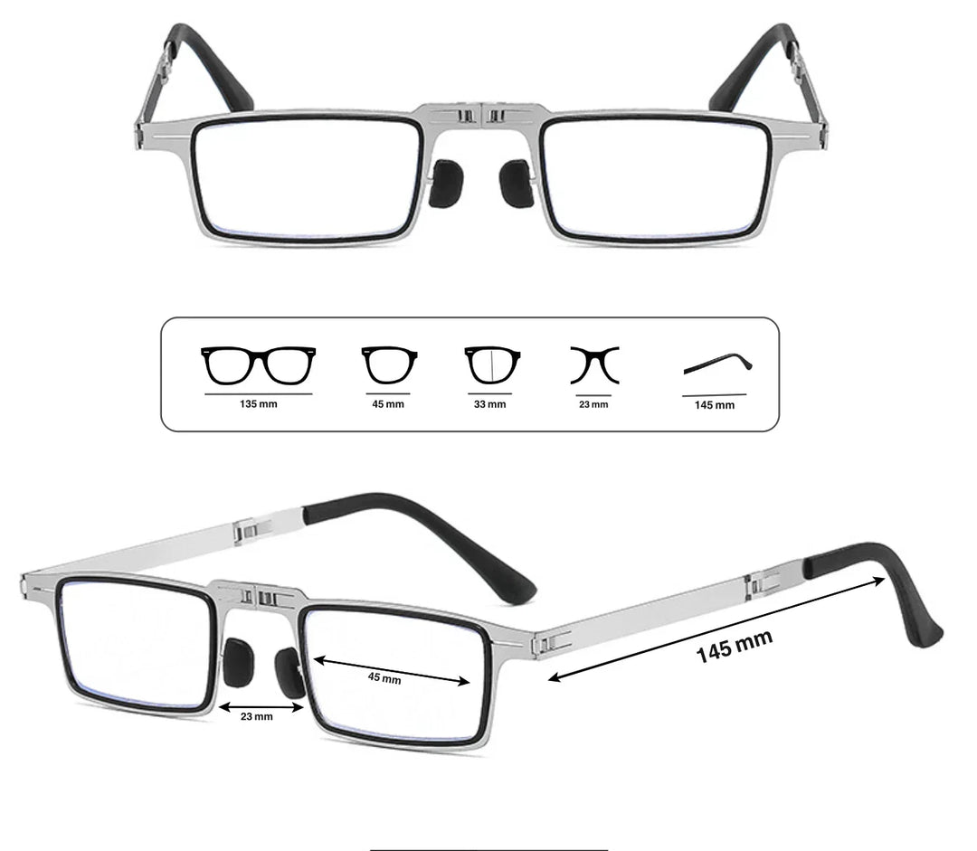 Faltbare Lesebrille für Damen & Herren mit Blaulichtfilter | OptiFold