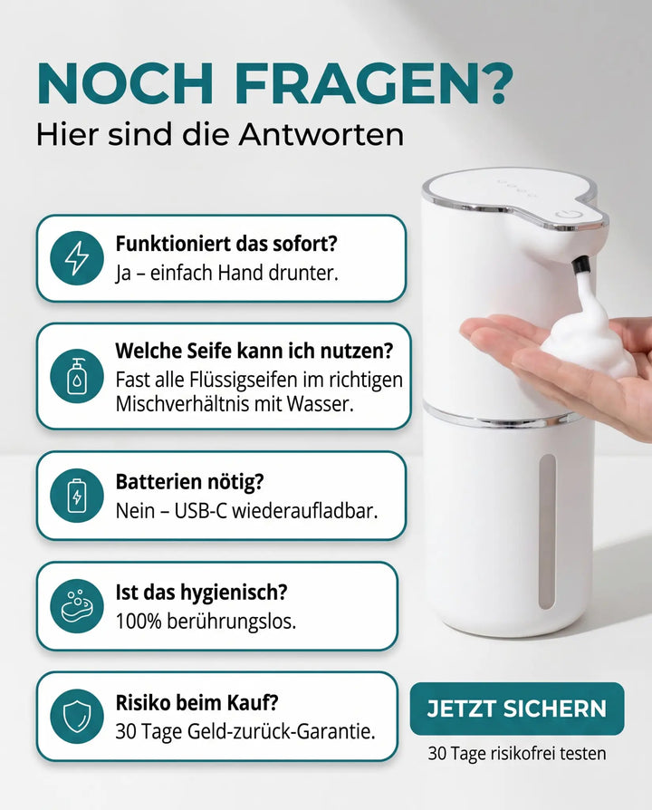 SchaumGlanz™ Automatischer Schaumseifenspender