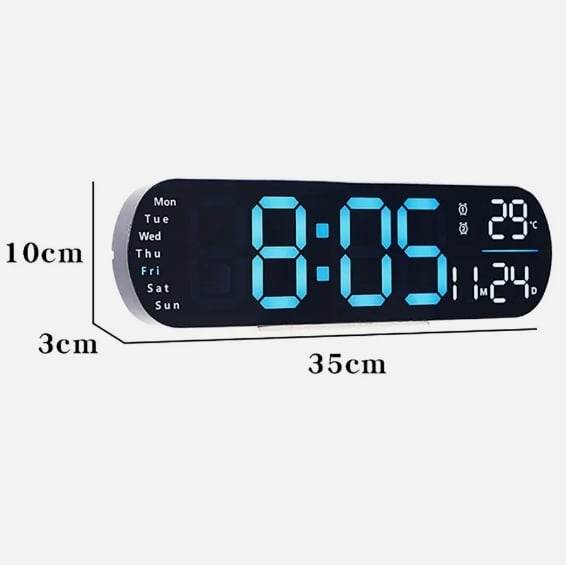 TimeLite™ - Verbesserte digitale Wanduhr mit großem Display