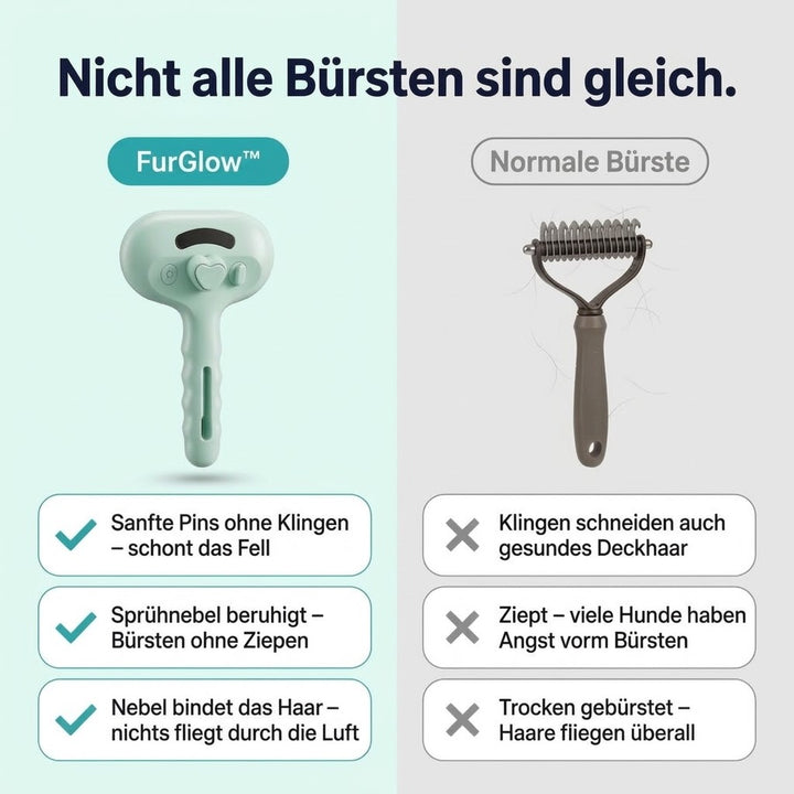 FurGlow™ Sanfte Pflege- und Massagebürste für Haustiere