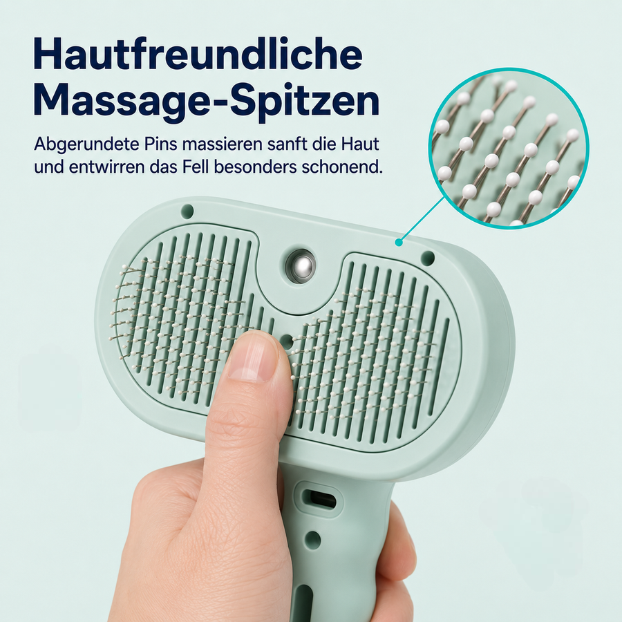 FurGlow™ Sanfte Pflege- und Massagebürste für Haustiere