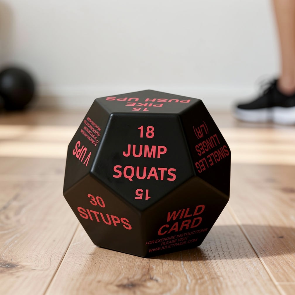 Fitness Würfel für Muskelaufbau & Krafttraining zuhause | Home Workout für Ganzkörper Training | KraftWürfel