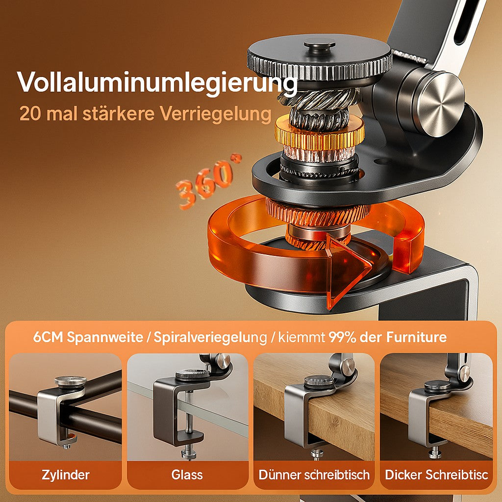 Handy Halterung | Tablet Halter und iPad Ständer aus Aluminium | FlexMount