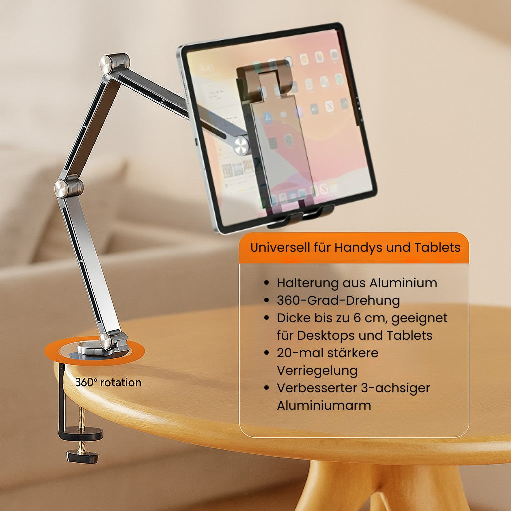 Handy Halterung | Tablet Halter und iPad Ständer aus Aluminium | FlexMount
