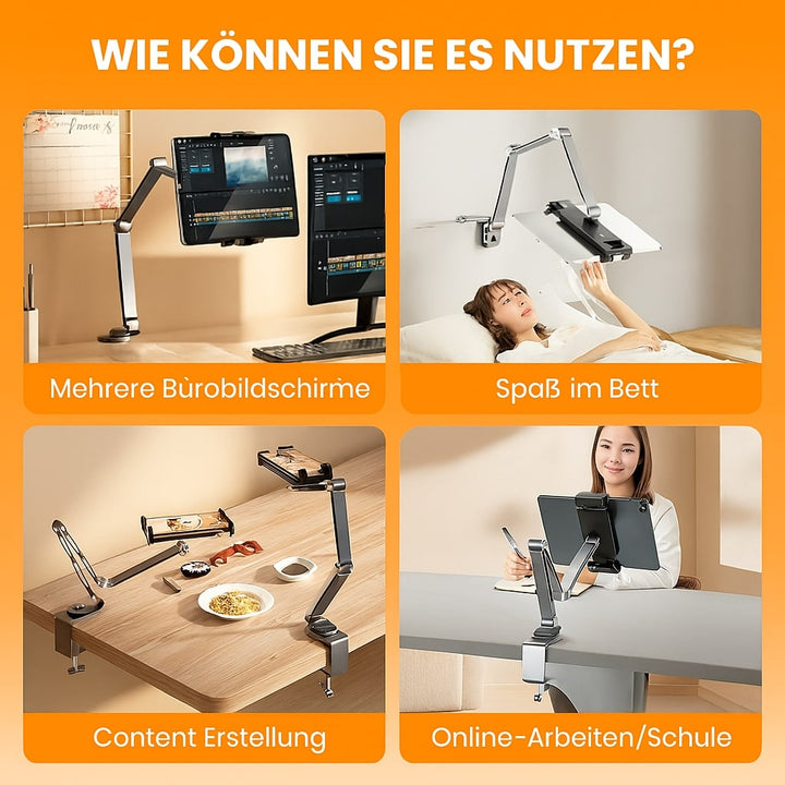 Handy Halterung | Tablet Halter und iPad Ständer aus Aluminium | FlexMount