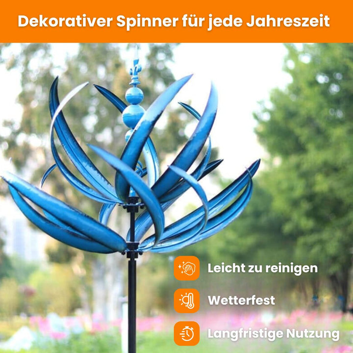 Wetterfahne aus Metall | Dekoration für Garten und Dach | FloraSpindel