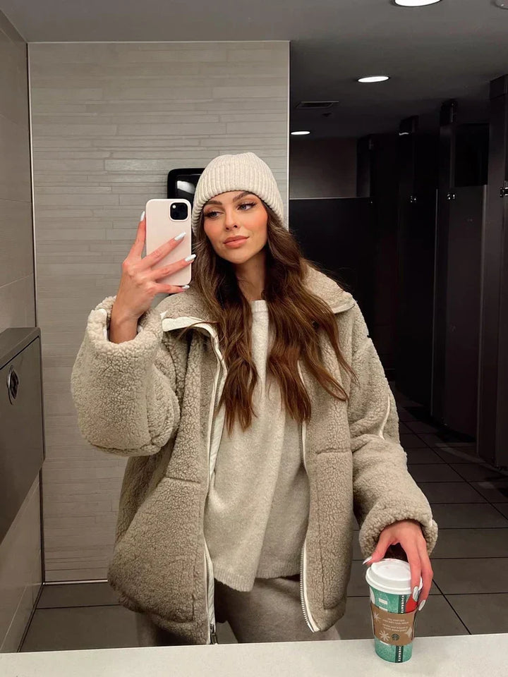 KuschelLuxe™ Weiche Teddyjacke für Damen