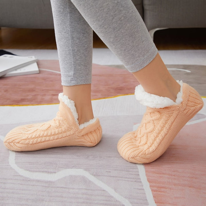 Kuschelsocken Damen & Herren | Stricksocken mit rutschfesten Sohlen | Stoppersocken | FußWärme