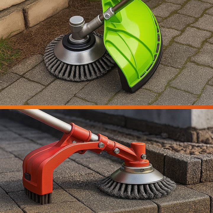 Unkrauttrimmer für Garten | Unkraut Trimmer mit Stahlbürste | GartenFix
