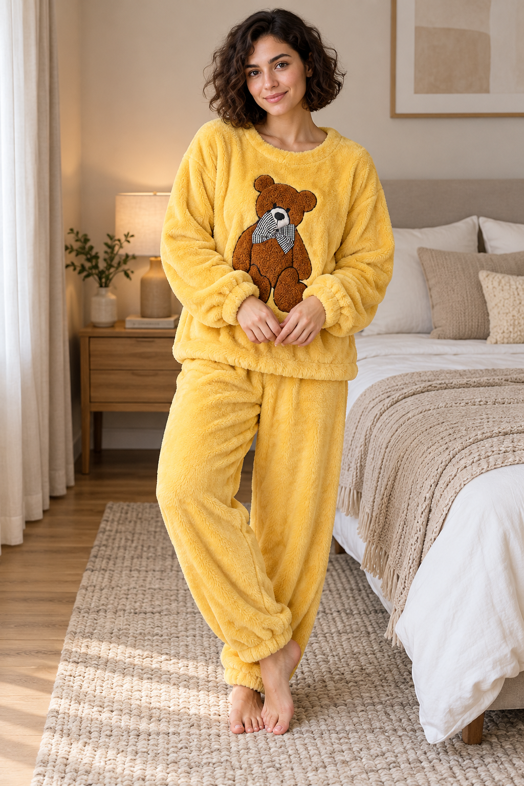 KuschelBär™ Flauschige Damen-Nachtwäsche für gemütliche Stunden