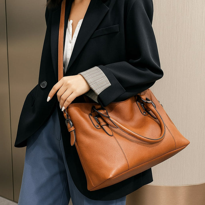Handtasche für Damen | Umhängetasche aus Leder | Schultertasche | Lunava