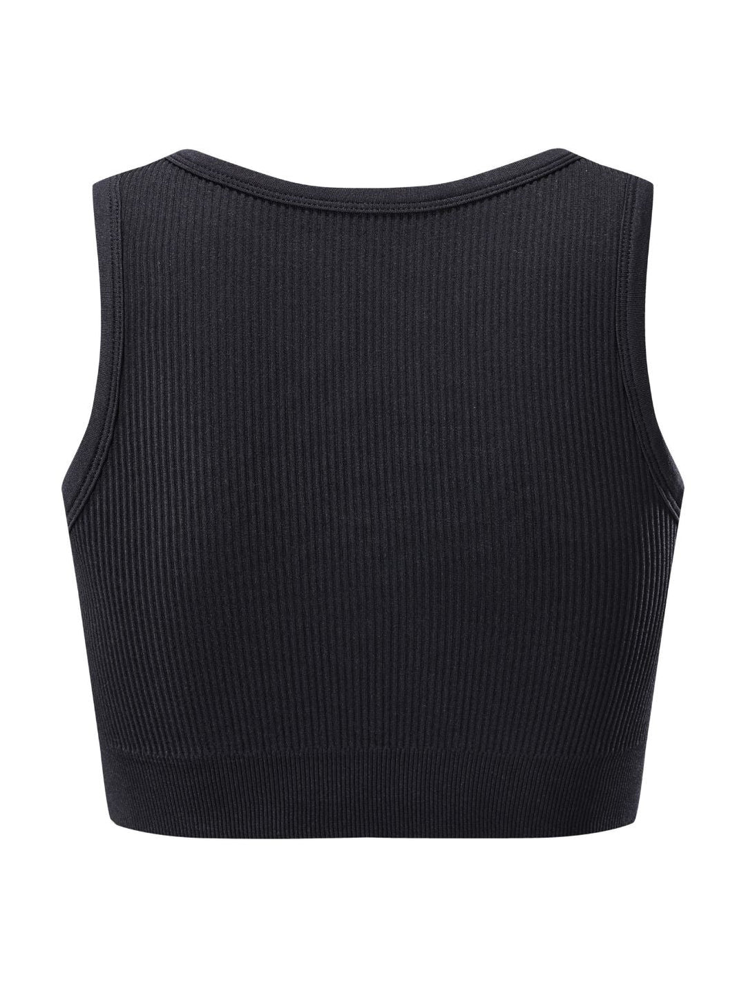 FormSchick™ Geripptes Crop-Top mit Ausschnitt