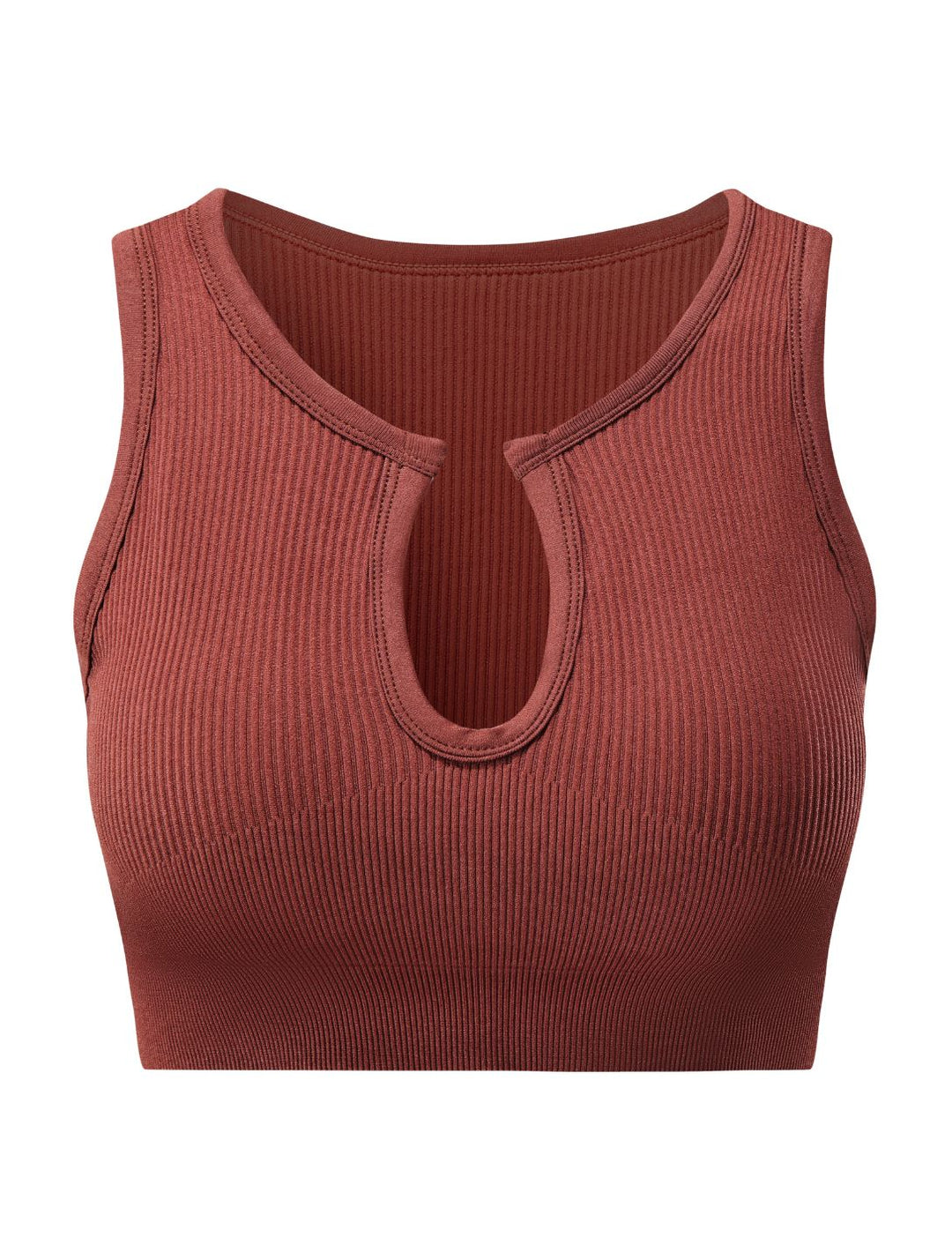 FormSchick™ Geripptes Crop-Top mit Ausschnitt