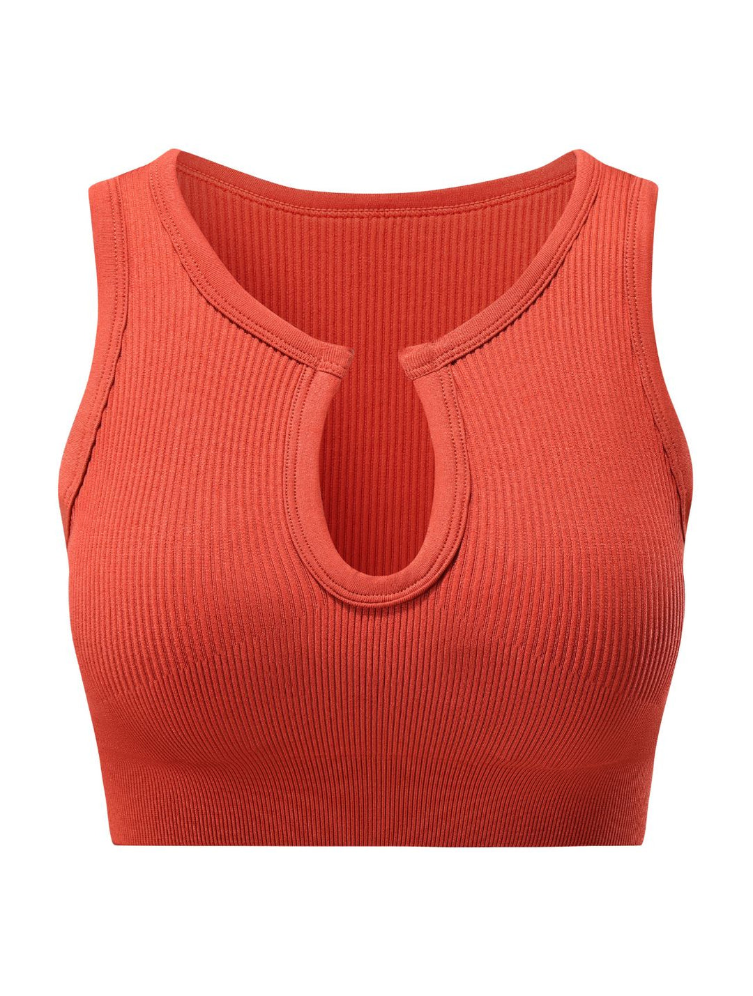 FormSchick™ Geripptes Crop-Top mit Ausschnitt