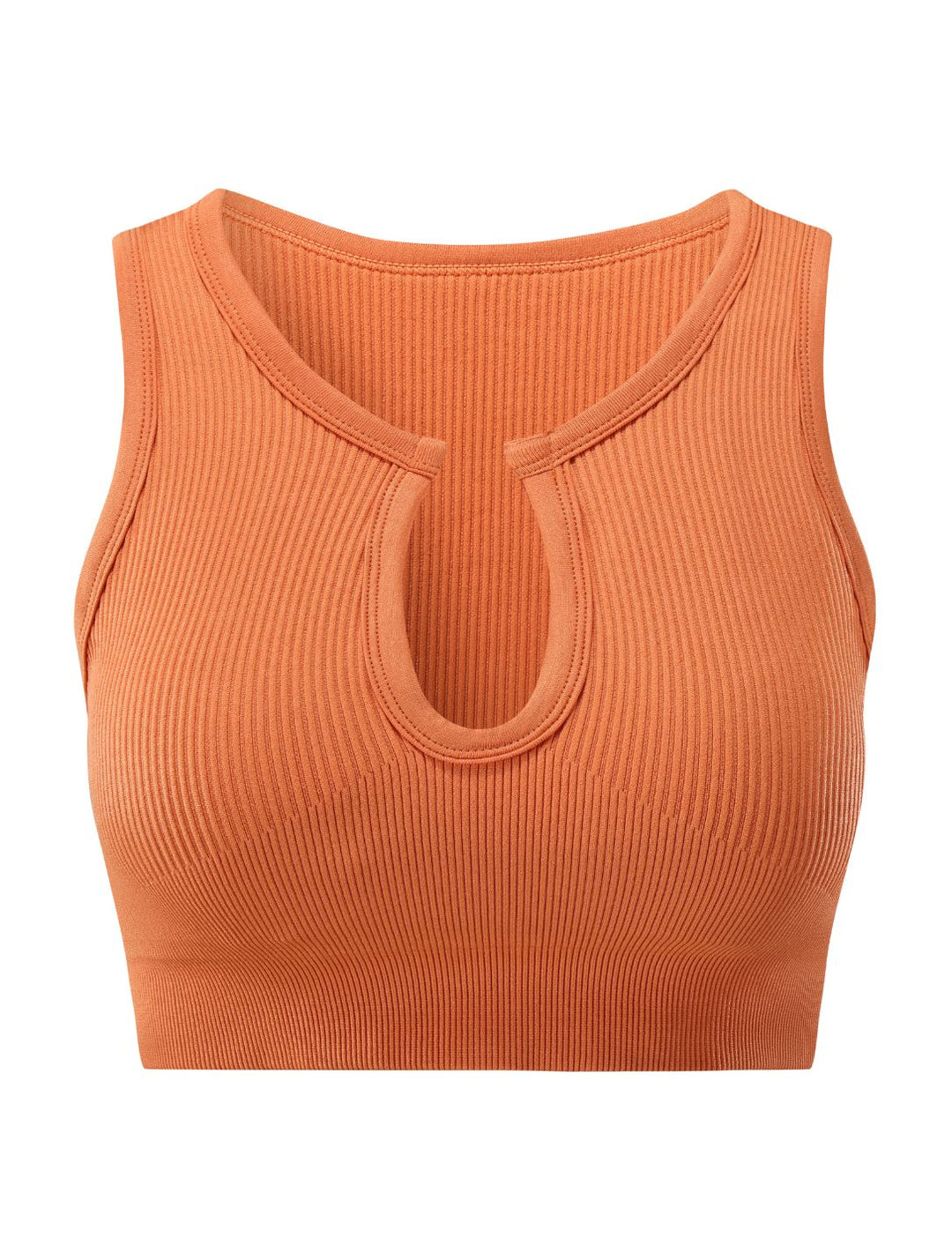 FormSchick™ Geripptes Crop-Top mit Ausschnitt