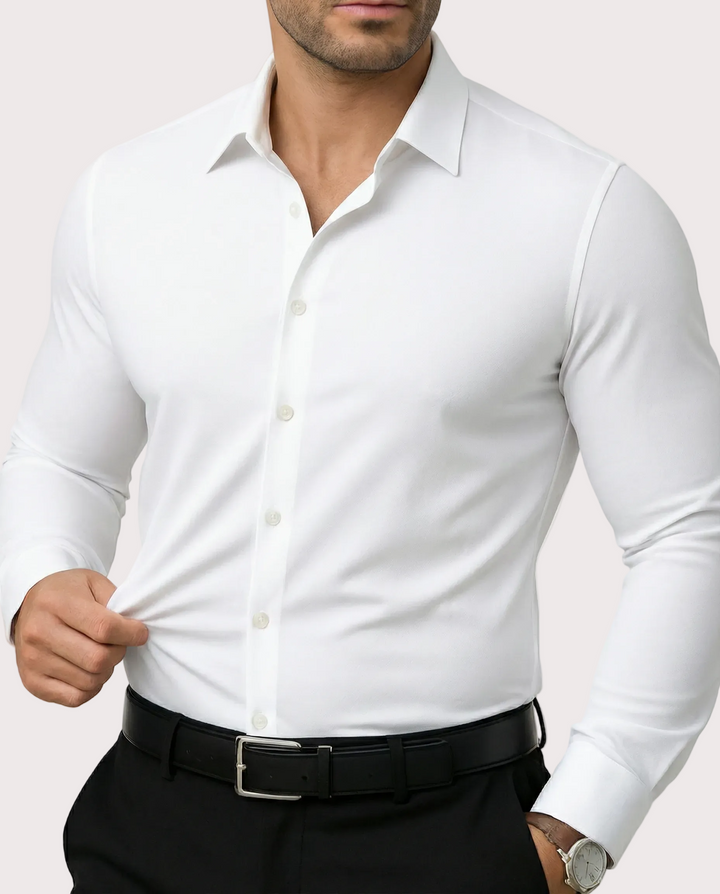 Azzurro Stretch-Hemd