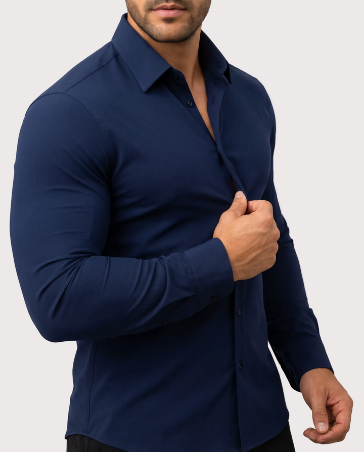 Azzurro Stretch-Hemd