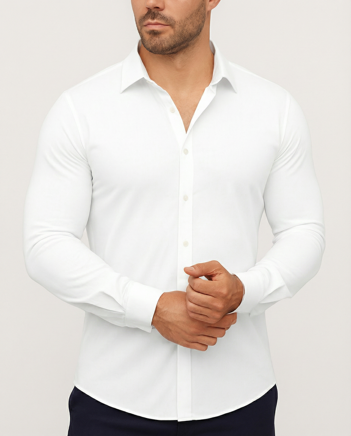 Azzurro Stretch-Hemd